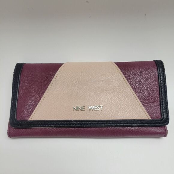 Nine West Plum & Gold Wallet - Picture 2 of 9